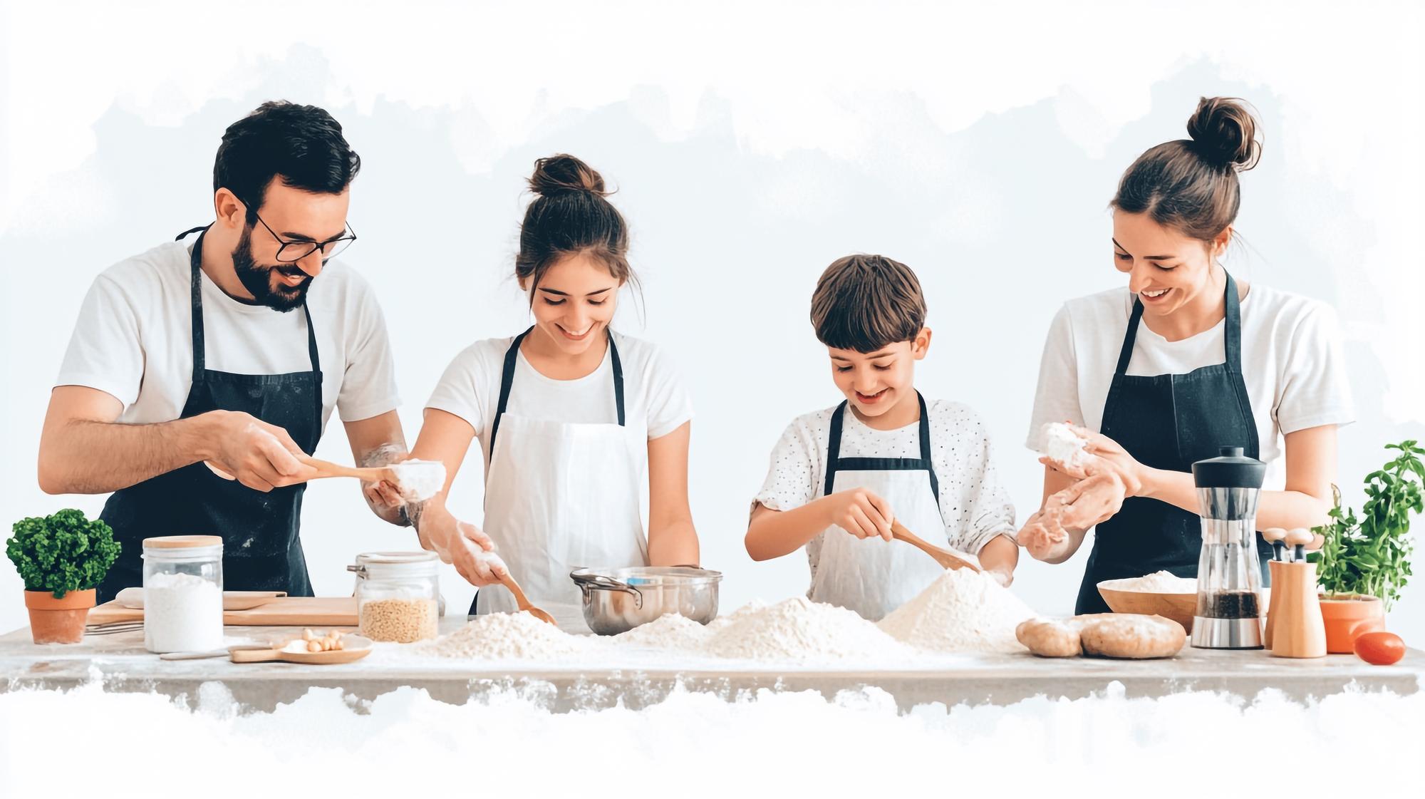 Atölye mutfağında eğitim anı